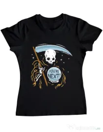 Tricou ADLER dama You re next Negru