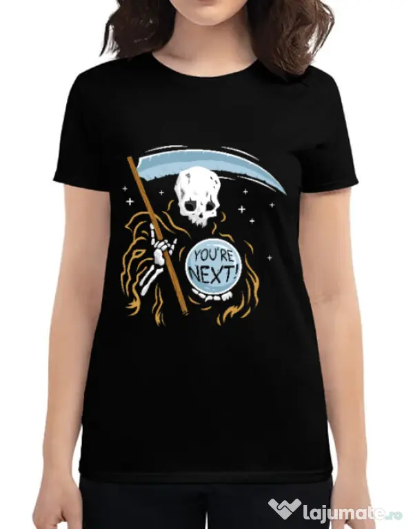 Tricou ADLER dama You re next Negru