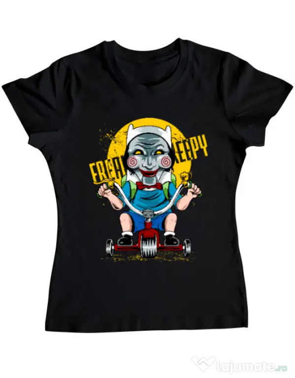Tricou ADLER dama Real terror Negru