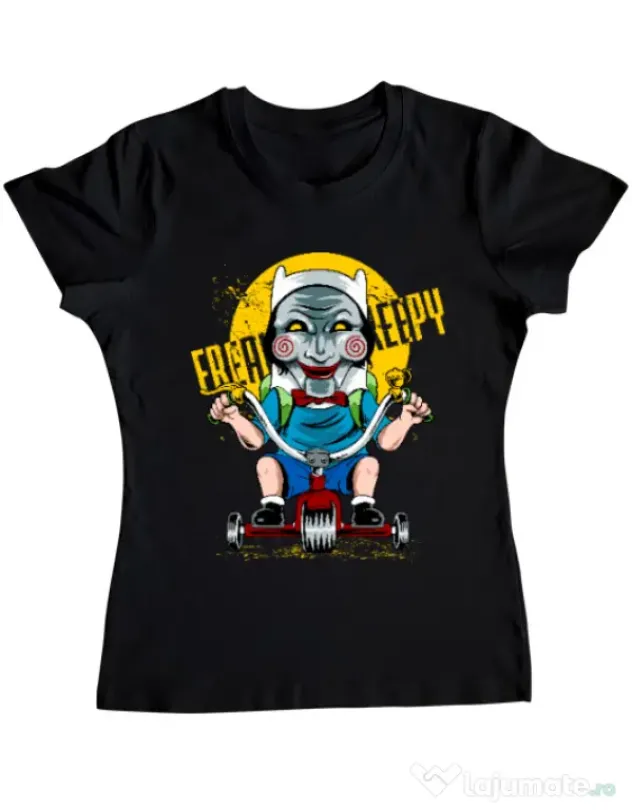 Tricou ADLER dama Real terror Negru