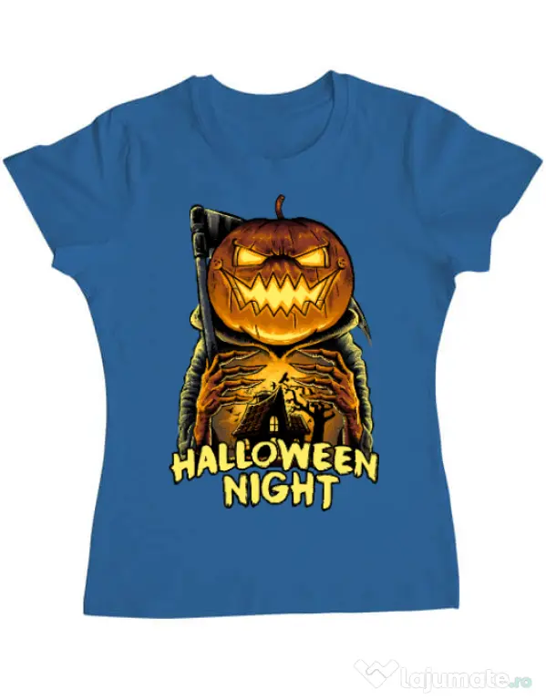 Tricou ADLER dama Jack o lantern Albastru azuriu