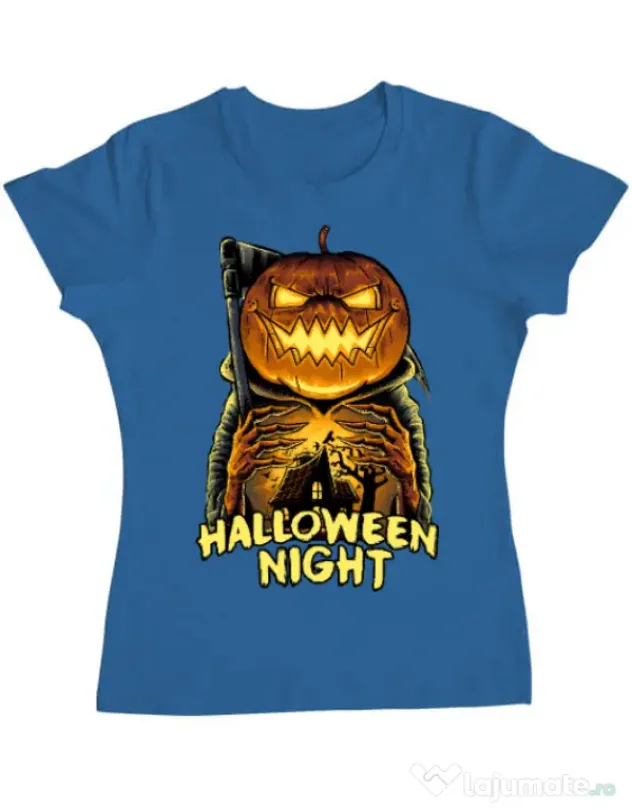 Tricou ADLER dama Jack o lantern Albastru azuriu