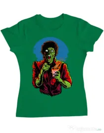 Tricou ADLER dama I want you to dance Verde mediu
