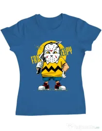 Tricou ADLER dama Bad boy Albastru azuriu