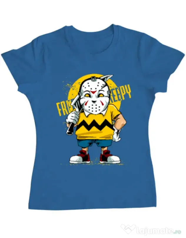 Tricou ADLER dama Bad boy Albastru azuriu