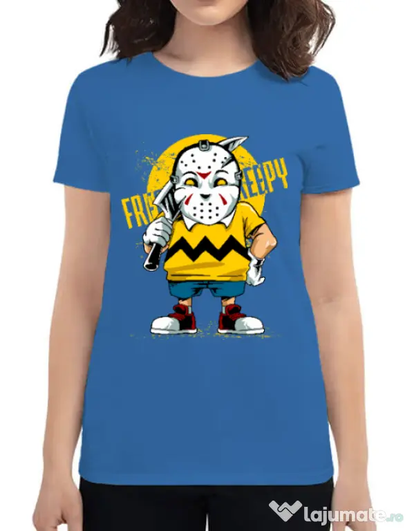 Tricou ADLER dama Bad boy Albastru azuriu