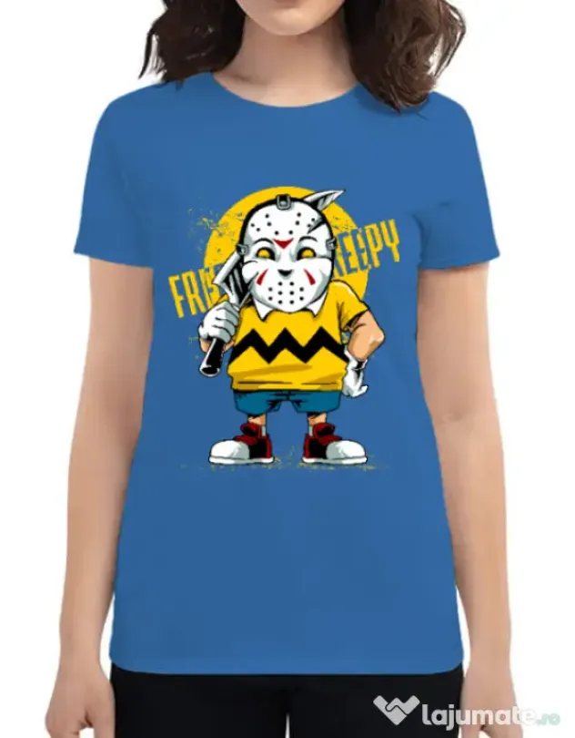 Tricou ADLER dama Bad boy Albastru azuriu
