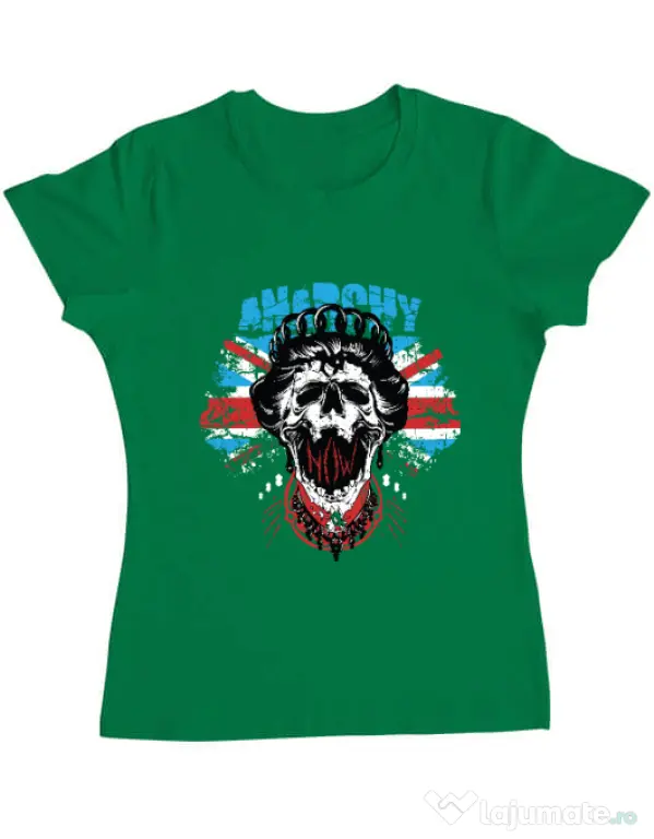 Tricou ADLER dama Anarchy queen Verde mediu