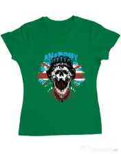Tricou ADLER dama Anarchy queen Verde mediu 