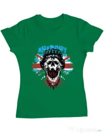 Tricou ADLER dama Anarchy queen Verde mediu