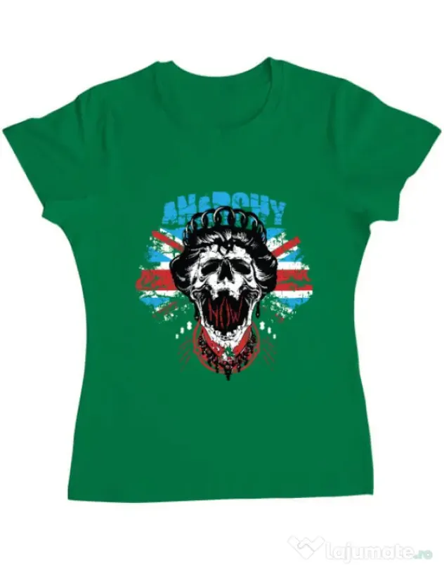 Tricou ADLER dama Anarchy queen Verde mediu
