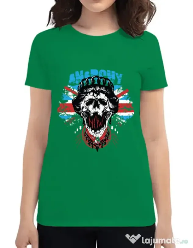 Tricou ADLER dama Anarchy queen Verde mediu