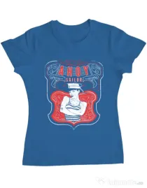 Tricou ADLER dama Ahoy sailor Albastru azuriu