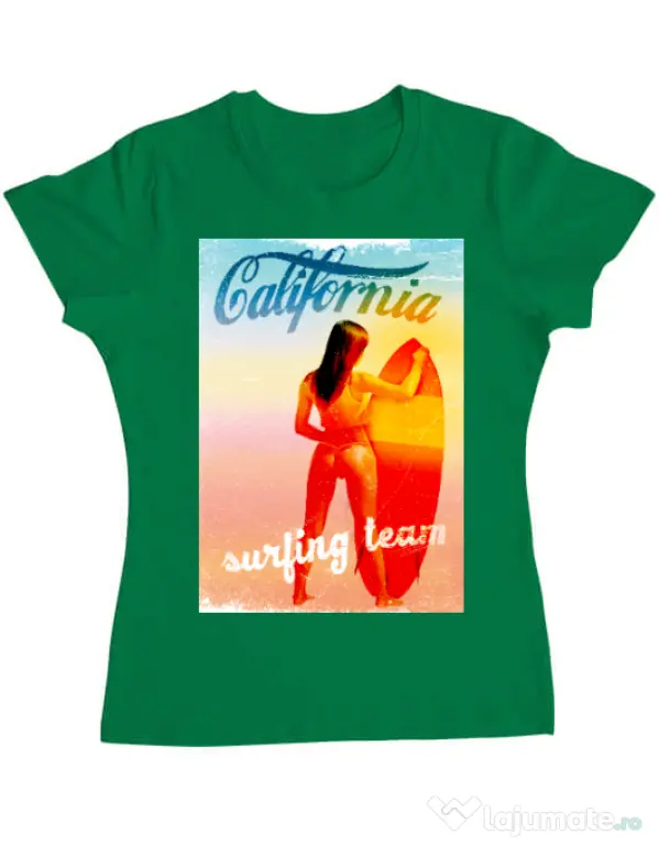 Tricou ADLER dama Bikini body Verde mediu