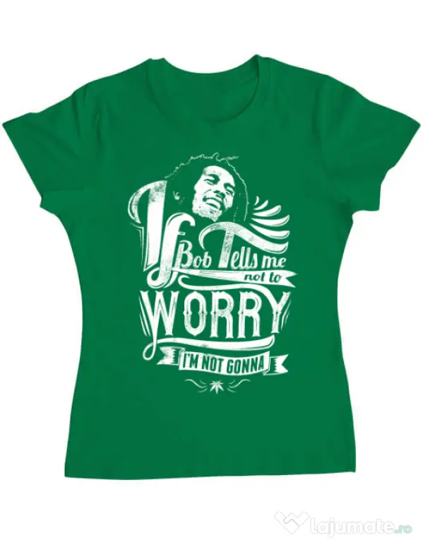 Tricou ADLER dama Bob tells me Verde mediu