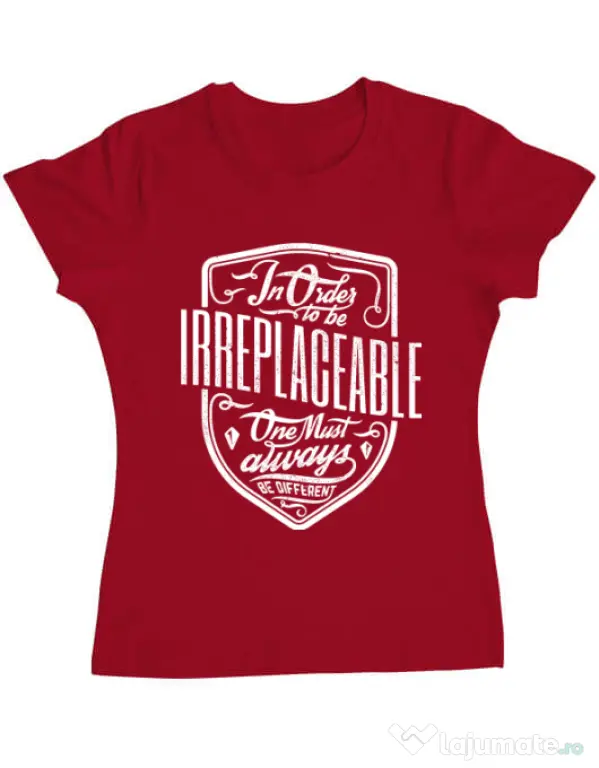 Tricou ADLER dama Irreplaceable Rosu