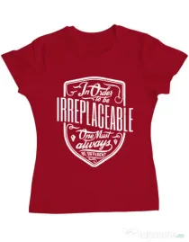 Tricou ADLER dama Irreplaceable Rosu