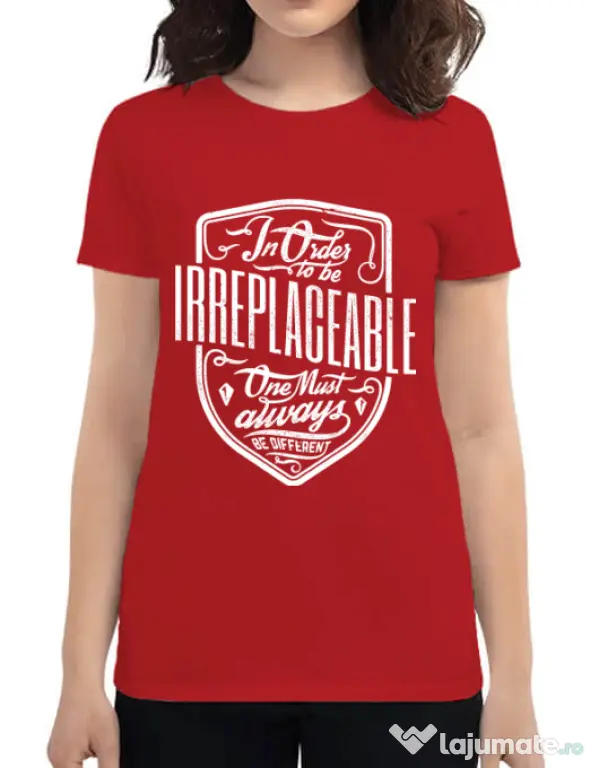 Tricou ADLER dama Irreplaceable Rosu