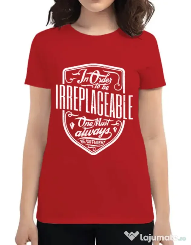 Tricou ADLER dama Irreplaceable Rosu