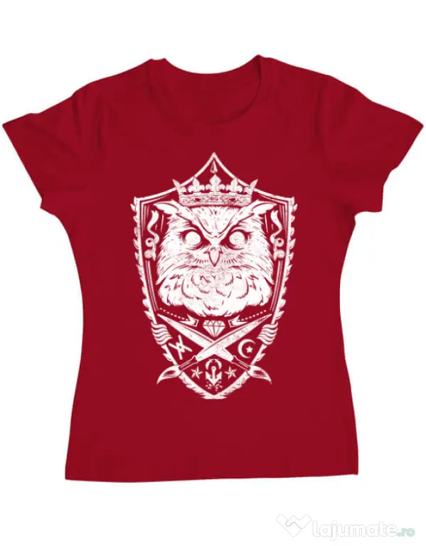 Tricou ADLER dama King of the night Rosu