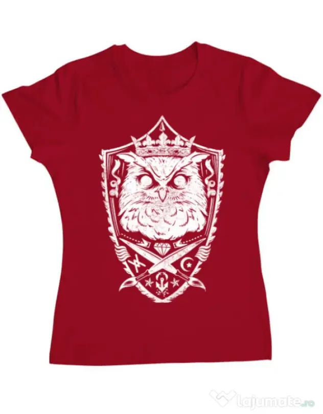 Tricou ADLER dama King of the night Rosu