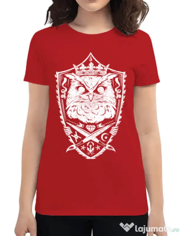 Tricou ADLER dama King of the night Rosu