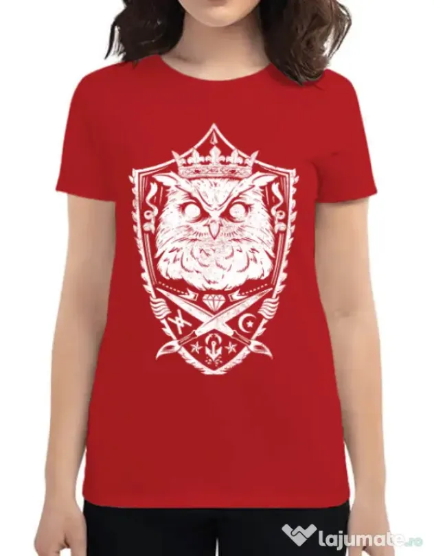 Tricou ADLER dama King of the night Rosu
