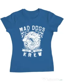 Tricou ADLER dama Mad dogs krew Albastru azuriu