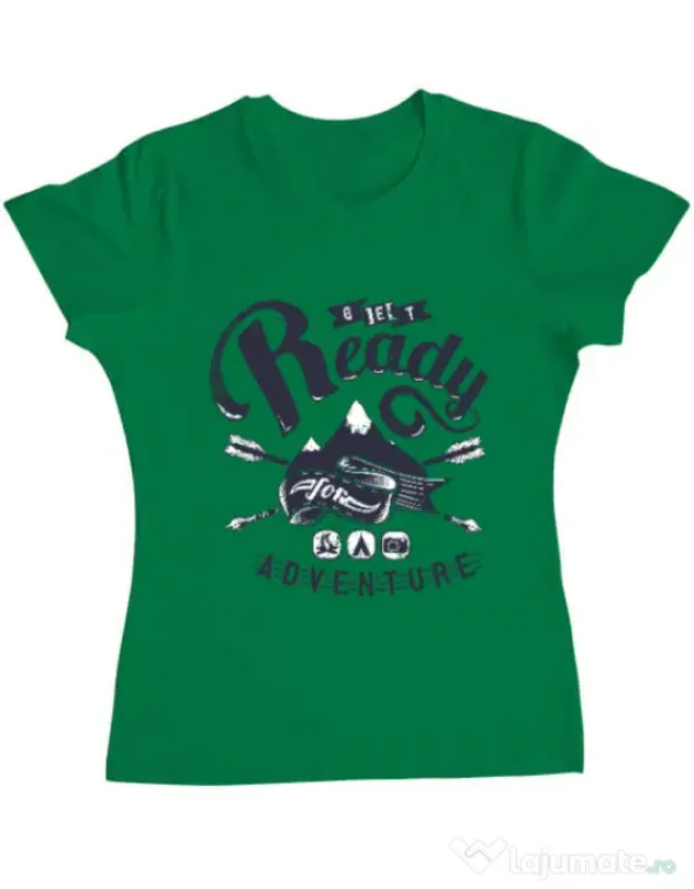 Tricou ADLER dama Ready for adventure Verde mediu