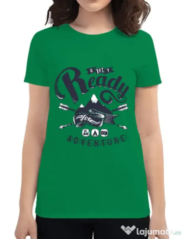 Tricou ADLER dama Ready for adventure Verde mediu