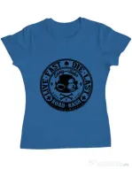 Tricou ADLER dama Road rash Albastru azuriu