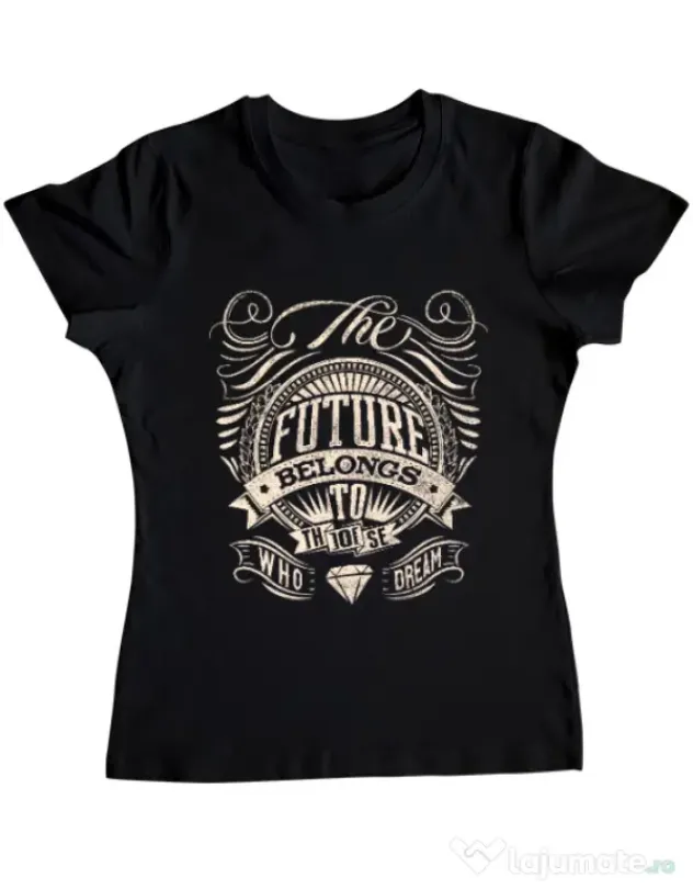 Tricou ADLER dama The future Negru