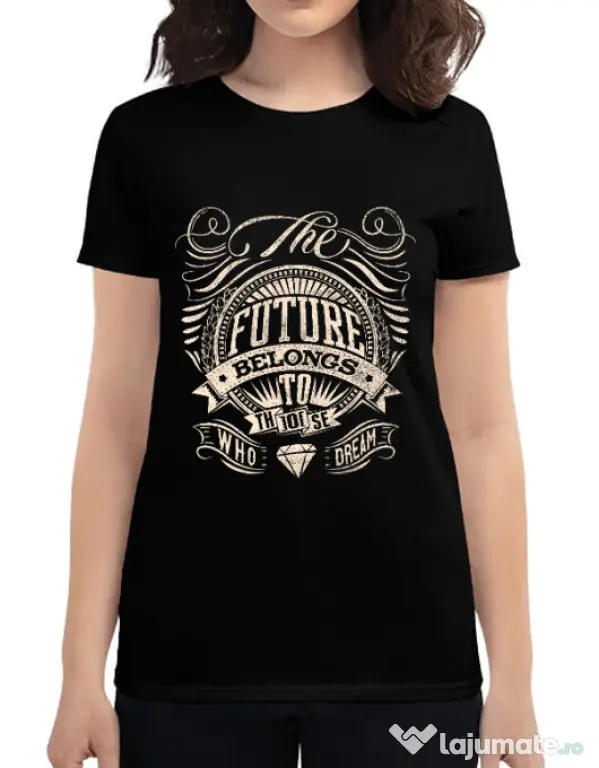 Tricou ADLER dama The future Negru