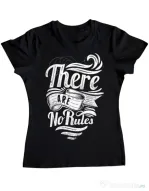 Tricou ADLER dama There are no rules Negru