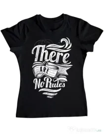 Tricou ADLER dama There are no rules Negru