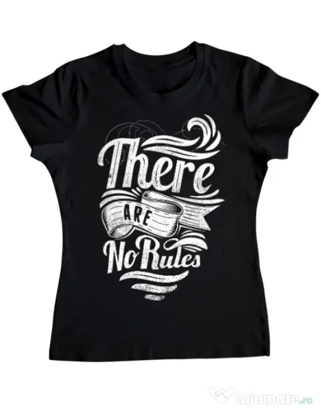 Tricou ADLER dama There are no rules Negru