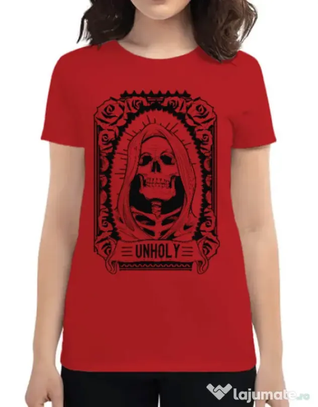 Tricou ADLER dama Unholy Rosu