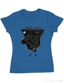 Tricou ADLER dama Among angels Albastru azuriu