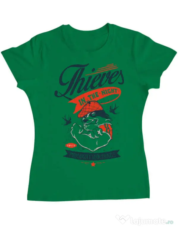 Tricou ADLER dama Thieves in the Night Verde mediu
