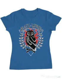 Tricou ADLER dama Black wings Albastru azuriu
