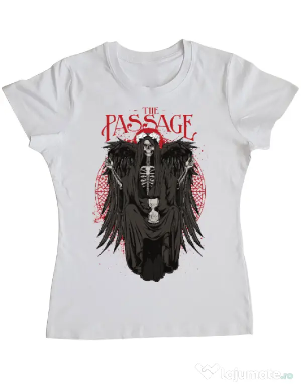 Tricou ADLER dama The passage Alb