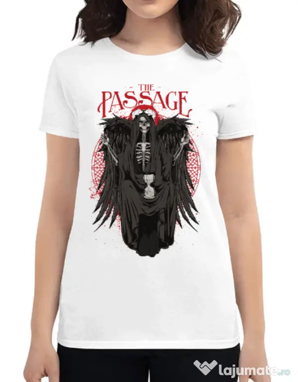 Tricou ADLER dama The passage Alb