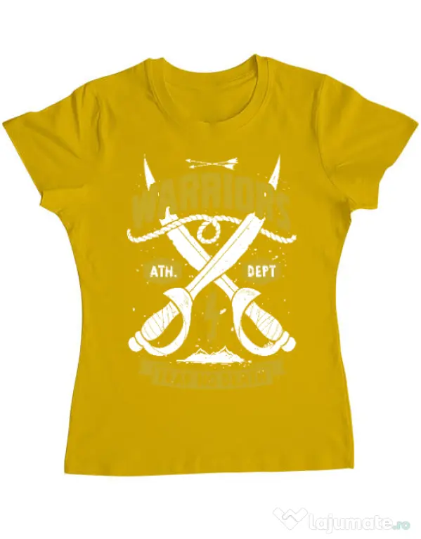 Tricou ADLER dama Warriors Galben