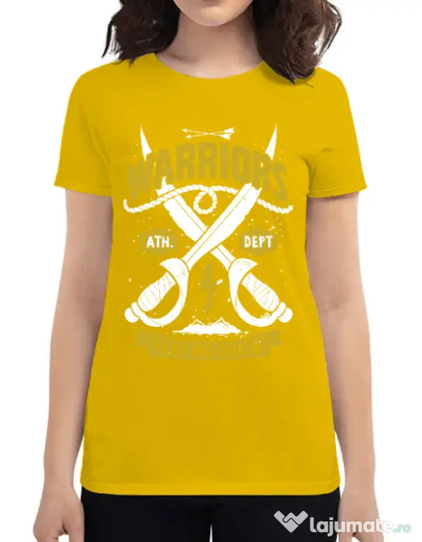 Tricou ADLER dama Warriors Galben