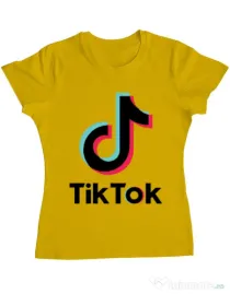 Tricou ADLER dama Tik Tok Galben