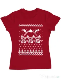 Tricou ADLER dama Ski time Rosu