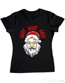 Tricou ADLER dama Smile santa Negru