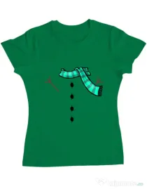 Tricou ADLER dama Snowman Verde mediu