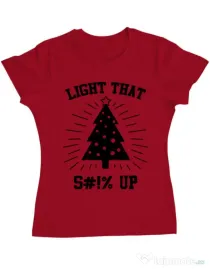 Tricou ADLER dama Light that up Rosu