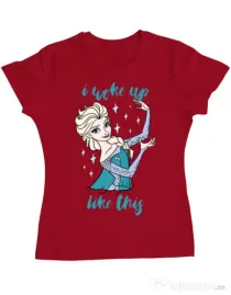 Tricou ADLER dama I woke up like Elsa Rosu
